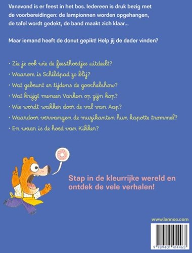 Terra Lannoo livre illustré Le voleur de donuts livre de cherche-et-trouve pour enfants-2