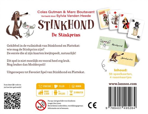 Jeu de cartes Stinkhond Stinkprins jeu de société pour enfants-2