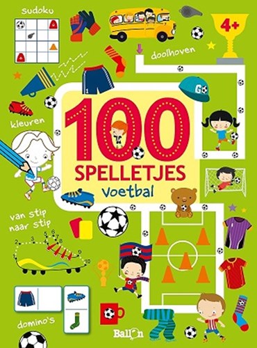 Ballon livre d'activités football 4+ - 100 jeux de football amusants