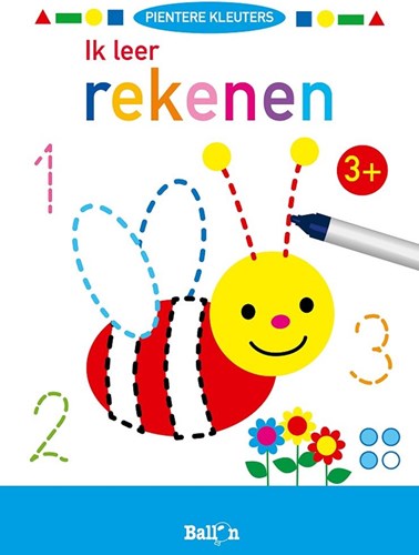 Ballon rekenboek voor kleuters - Ik leer rekenen 3+ uitwisbaar
