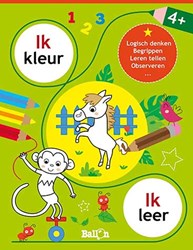 Ballon leerboek kleurboek groen 4+ educatief spelend leren