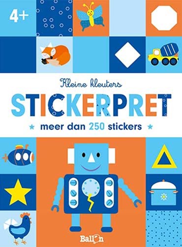 Ballon livre d'autocollants - Petits enfants robot Sticker Fun 4+ avec 250 autocollants