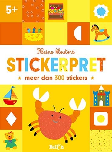 Ballon livre d'autocollants - Petits bambins crabe Sticker fun 5+ jeu interactif