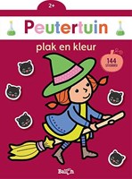 Ballon plak- en kleurboek heksen voor peuters vanaf 2 jaar