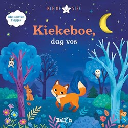 Ballon peuterboek Kiekeboe dag vos met stoffen flappen