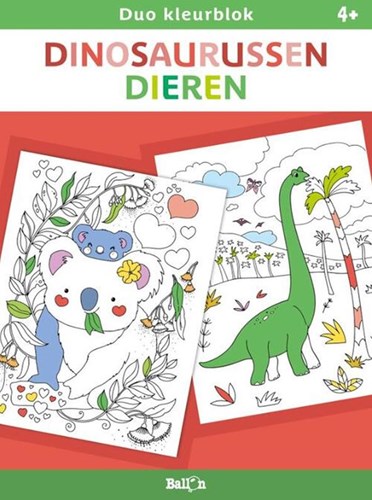 Ballon kleurboek speelgoed - Dinosaurussen en dieren creatief plezier
