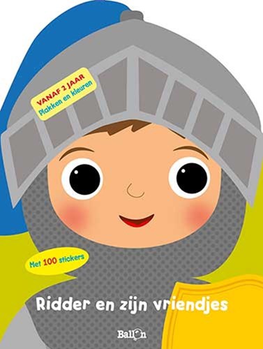 Ballon kleurboek ridder en stickers - creatieve activiteit voor kinderen
