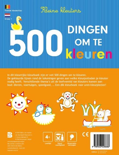 Ballon kleurboek 500 dingen om te kleuren voor kinderen 4 jaar+-2