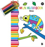 Ballon kleurboek dieren met kleurpotloodjes voor kinderen 3 jaar+