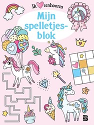 Ballon eenhoorn spelletjesboek voor kinderen - activiteitenboek