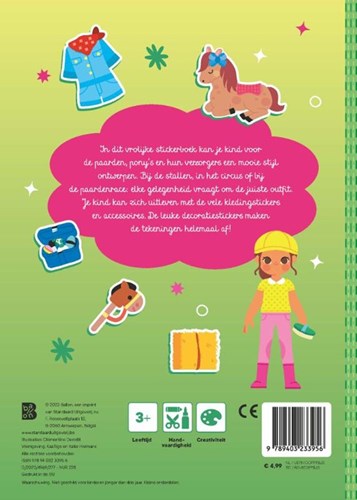 Ballon stickerboek pony's en paarden voor kinderen - Fashionistas Junior-2