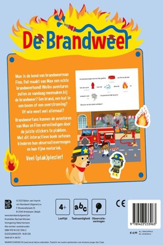 Ballon brandweer stickerboek Max helpt de brandweer interactief 4+-2