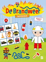 Ballon spelletjesboek brandweer met stickers voor kinderen 4+