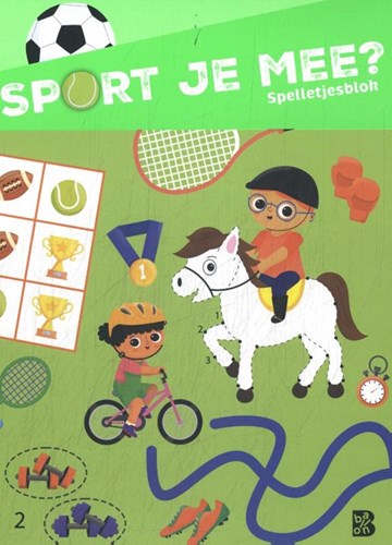 Ballon spelletjesblok sport en puzzel plezier voor kinderen