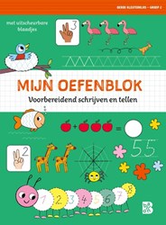 Ballon oefenblok voorbereidend schrijven en tellen voor kinderen 5+