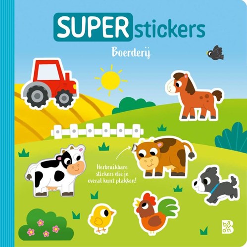 Ballon Superstickers boerderij stickerboek voor kinderen