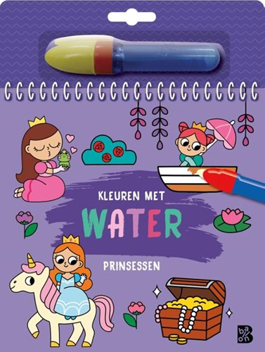 Ballon kleurboek prinsessen waterkleurboek magisch kleuren 3 jaar+