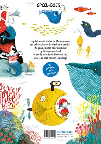 De Eenhoorn livre pour enfants À la recherche du trésor de Z le Terrible 4+ - livre d'images interactif-2