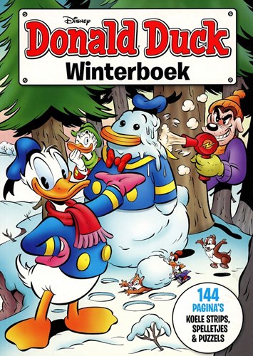 Disney Donald Duck winterboek stripboek puzzels en spelletjes 148 pagina's-2