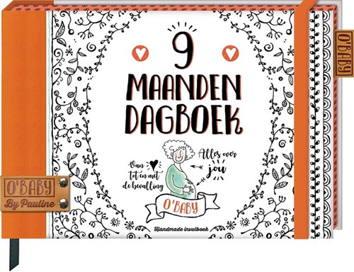 Image Books zwangerschapsdagboek O'Baby by Pauline hardcover oranje