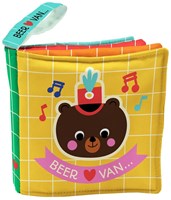 Image Books knisperboekje baby Beer houdt van muziek geel speelgoed