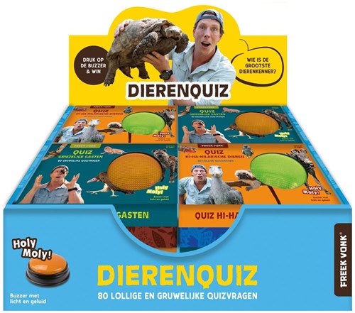 Image Books jeu quiz animaux Freek Vonk display avec buzzer et faits
