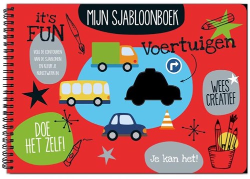 Image Books sjabloonboek voertuigen - creatief knutselboek voor kinderen