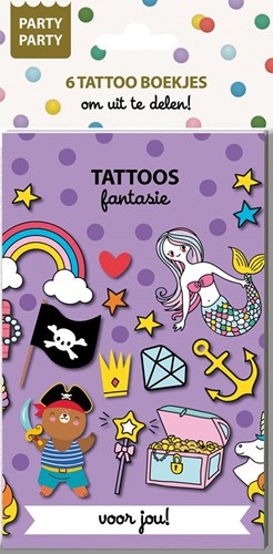 Image Books livrets de tatouages fantaisie - cadeau fête enfant