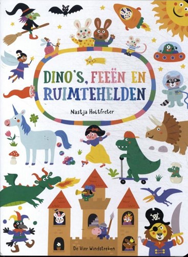 De Vier Windstreken kinderboek dino's feeën ruimtehelden kartonboek