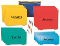 Spordas ensemble de haies pour enfants - set complet avec sac de transport