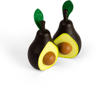BigJigs houten avocado speelgoed set - 10 stuks - speelkeuken-3