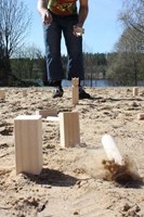 Kubb houten werpspel - Zweeds buitenspel in draagbare doos-3