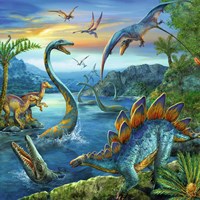 Ravensburger puzzle dinosaures - 3x49 pièces - puzzle pour enfants-2