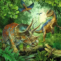 Ravensburger puzzle dinosaures - 3x49 pièces - puzzle pour enfants-3