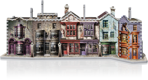 Wrebbit 3D Harry Potter puzzel Diagon Alley 450 stukjes 3D-2