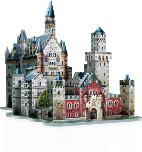 Wrebbit 3D Château de Neuschwanstein - Puzzle 3D - 890 pièces-2