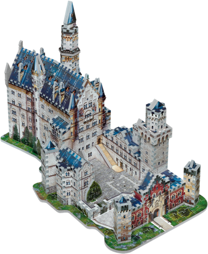 Wrebbit 3D Château de Neuschwanstein - Puzzle 3D - 890 pièces-3