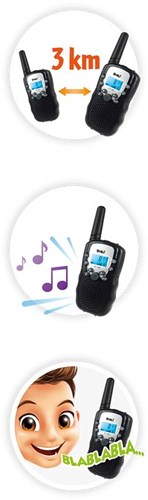 Buki walkie talkie speelgoed - 3 km bereik - led scherm-3