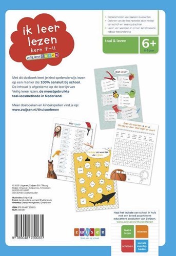 Zwijsen livre d'activités éducatif apprendre à lire noyau 7-11 6+ plaisir de lire-2