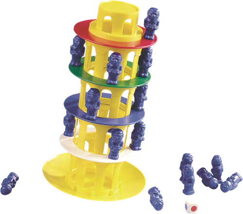 Jumbo jeu d'équilibre Pisa - jeu familial passionnant avec tour-2
