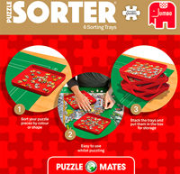 Ravensburger puzzel accessoire Puzzle Mates 6 sorteerbakjes zwart-2
