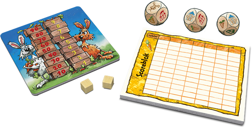 999 Games dobbelspel Konijnen Hokken - familiespel - vanaf 8 jaar-2