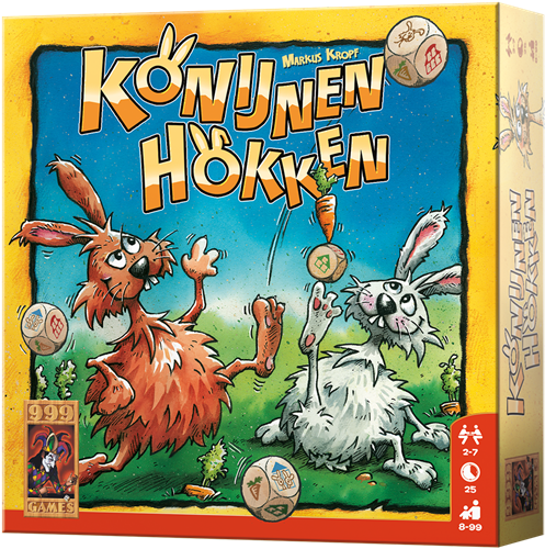 999 Games dobbelspel Konijnen Hokken - familiespel - vanaf 8 jaar-3