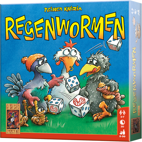 999 Games Regenwormen dobbelspel - familiespel - educatief spel-3