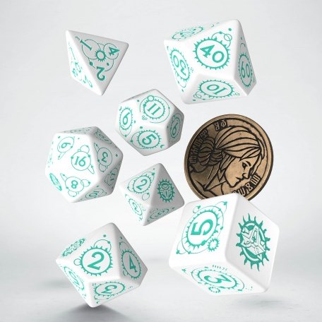 Q-Workshop The Witcher Dice Set - Ciri - La loi de la surprise (7 pcs + pièce)-2
