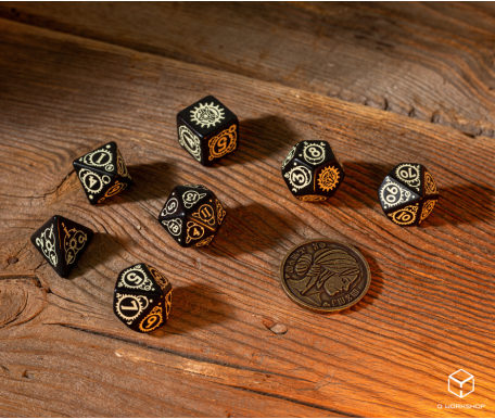 Q-Workshop The Witcher Dice Set - Ciri - De Zireael (7 pièces + pièce)-3
