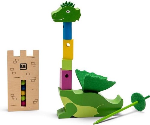 BS Toys jeu d'empilement dragons jouet en bois éducatif motricité-2