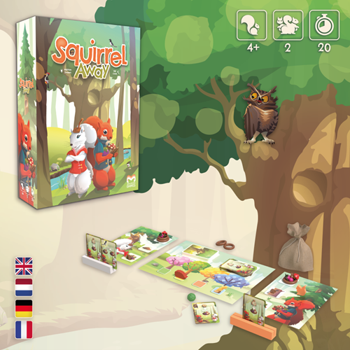 Mare Infinitus Games jeu de société Squirrel Away pour enfants et familles-3