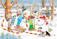 Jumbo puzzel Jan van Haasteren Junior sneeuwpop 150 stukjes kinderpuzzel-2