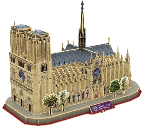 Cubic Fun 3D puzzel Notre Dame de Paris bouwset - architectuur speelgoed-3